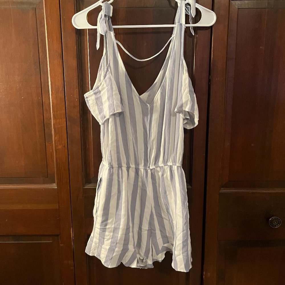 American Eagle Striped Romper